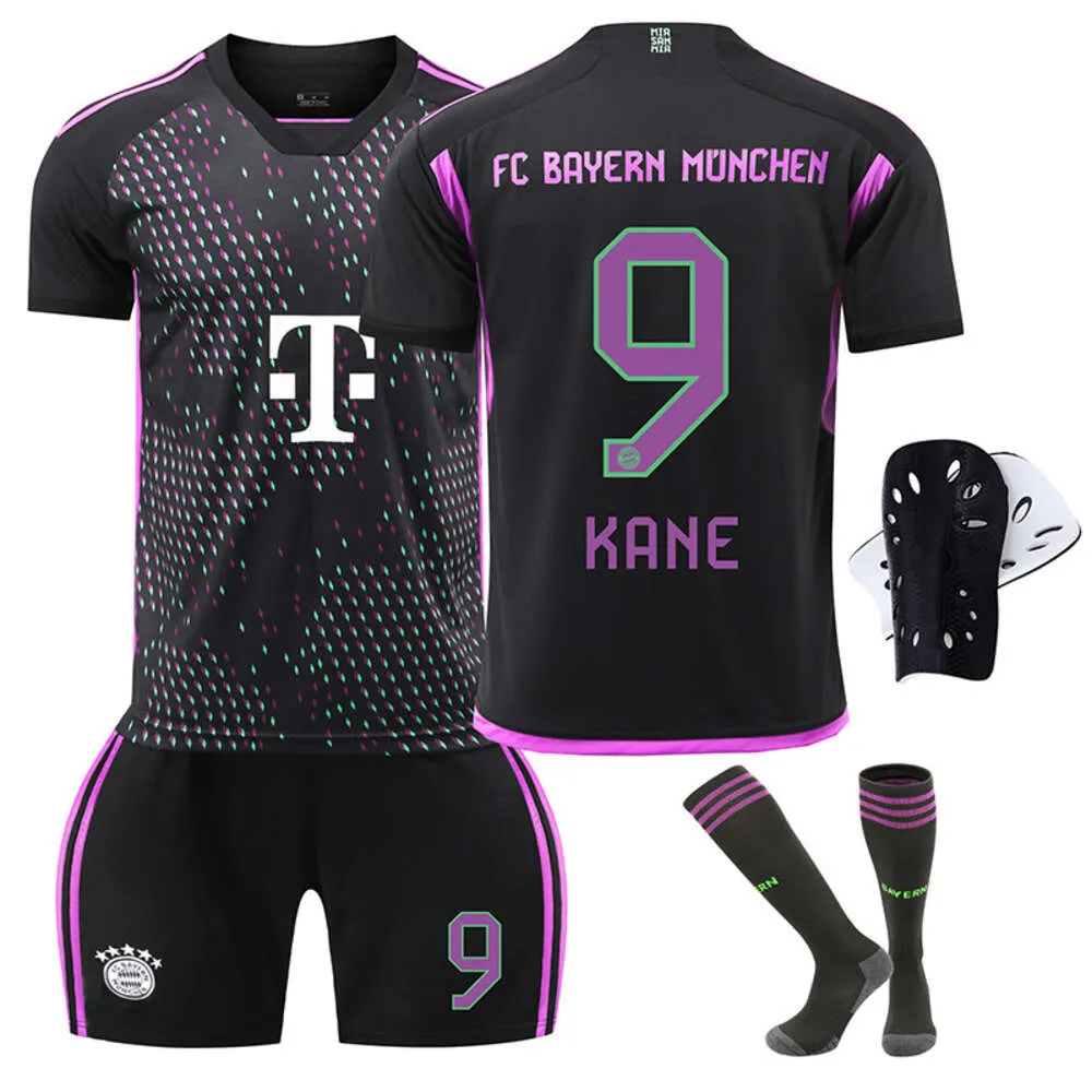 2324 Bayern Away Jersey 9 Kane 10 Sane 25 Muller 3 Jin Wenzai Kinderen volwassenen