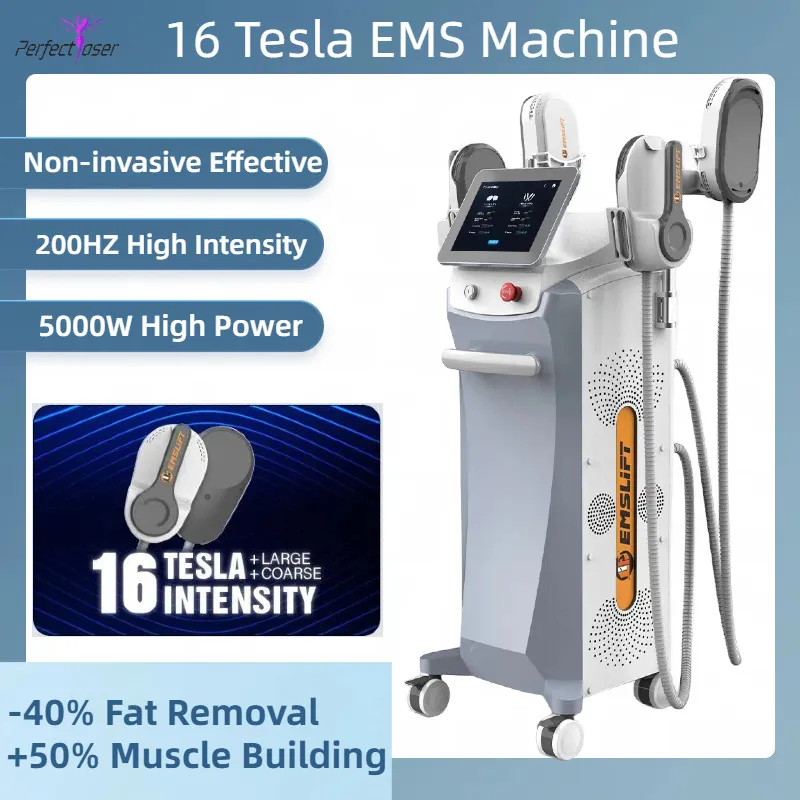 2024 Salon Utiliser EMS Slimming Machine 4 Manipter RF EMSLIM Muscle Stimulateur d'élimination de la cellulite Façon de beauté Sculping Device