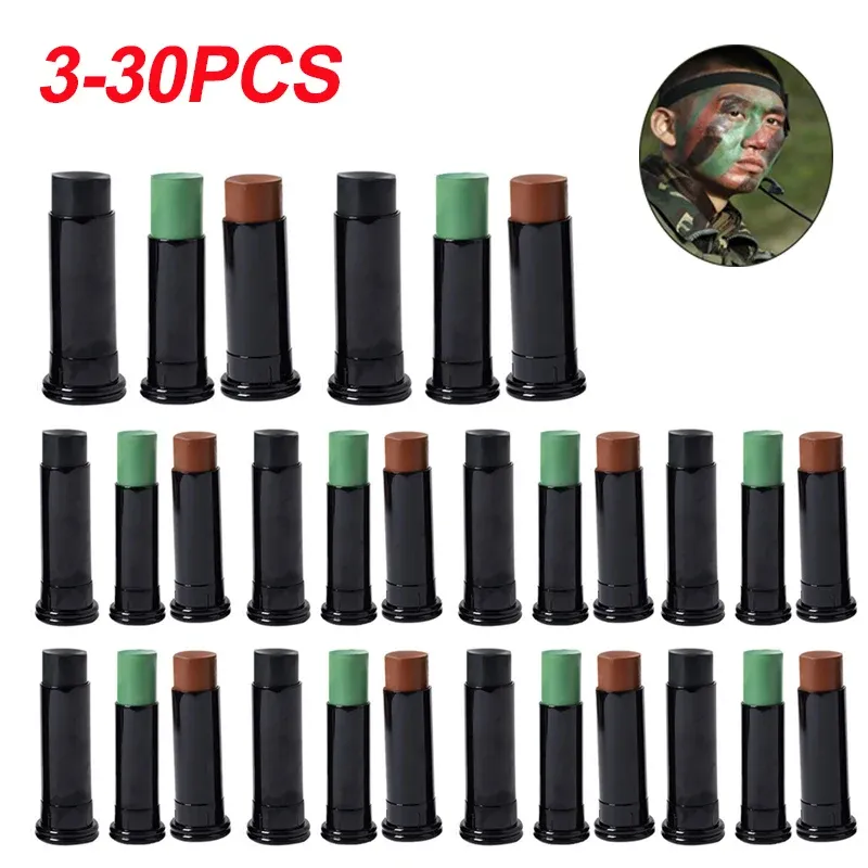 Stand 330pcs Outdoor Military Woodland Camouflage Cream Body Face Disguised Paint Camo Oil Tube Stick Color Field Camouflage Oil Suit