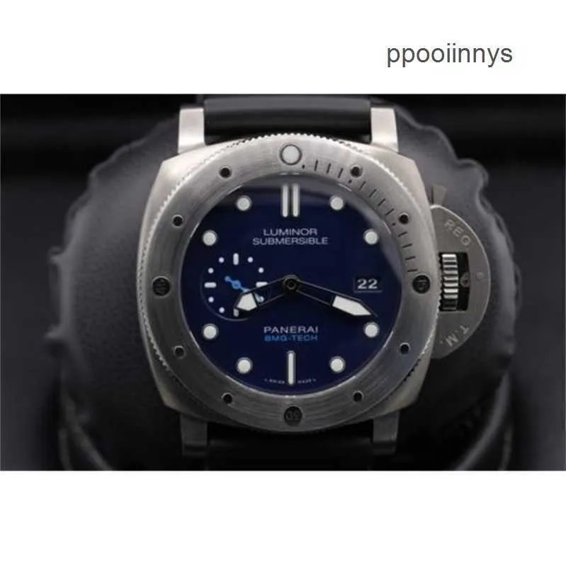 Панереи роскошные наручные часы Механические часы хронограф Paneraiss Watch Diving BMG Tech 692 Обваленное металлическое стекло