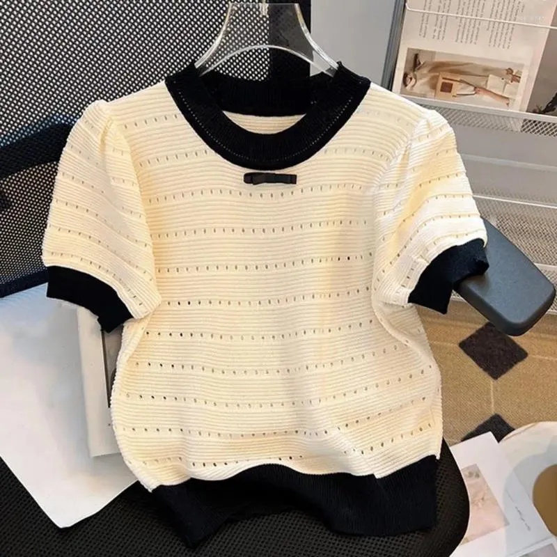 Blouses pour femmes pour femmes tricots filles simples décontractées t-shirt t-t-top t-shirt féminin