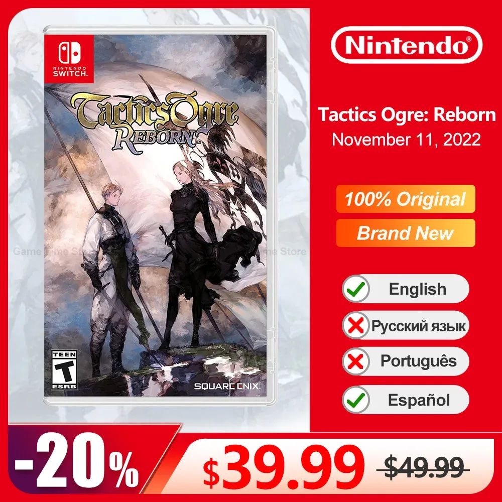 거래 전술 Ogre : Reborn Nintendo Switch 게임 거래 100% 공식 원본 물리 게임 카드 스위치 OLED LITE 게임 콘솔