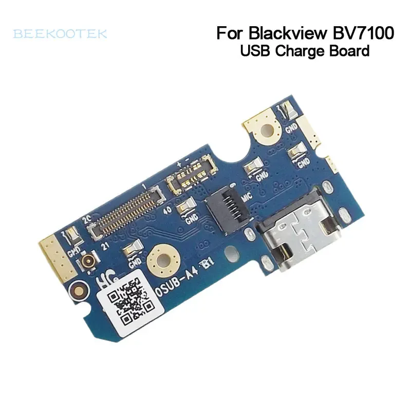 新しいオリジナルのBlackView BV7100 USBボードベースポートプラグチャージボードモジュールアクセサリBV7100スマートフォン