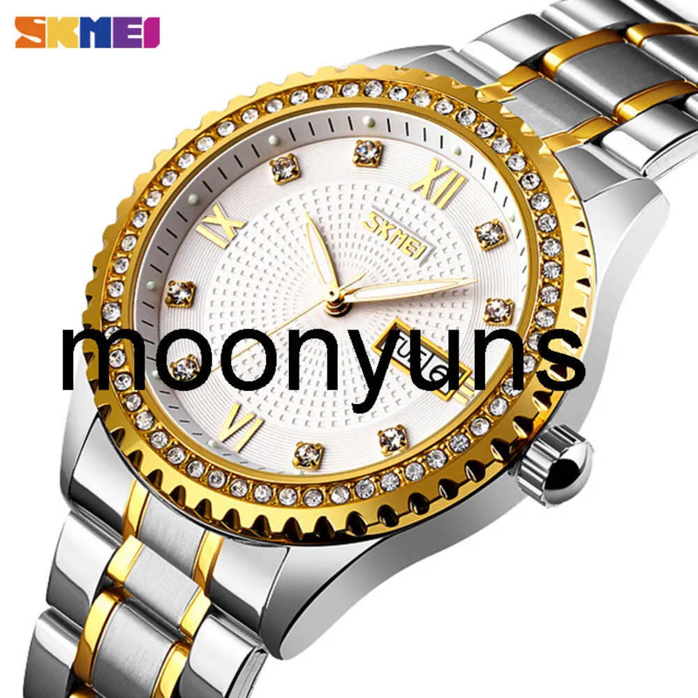 Skmei Watch Skmei Top Luxury Automatical Homme Matchs Hollow Diamond Mechanical Wrist Wrists Date Semaine Automatique Men de la montre Reloj Hombre 9221 Q0524 Haute qualité