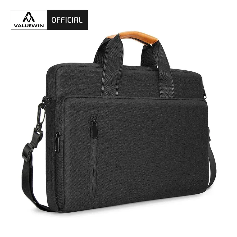 Briefcase Bag For Men 15.6 Inch Laptop Business Shoulder With Long Strap Larger Capacity Notebook Pouch Bags 240418
