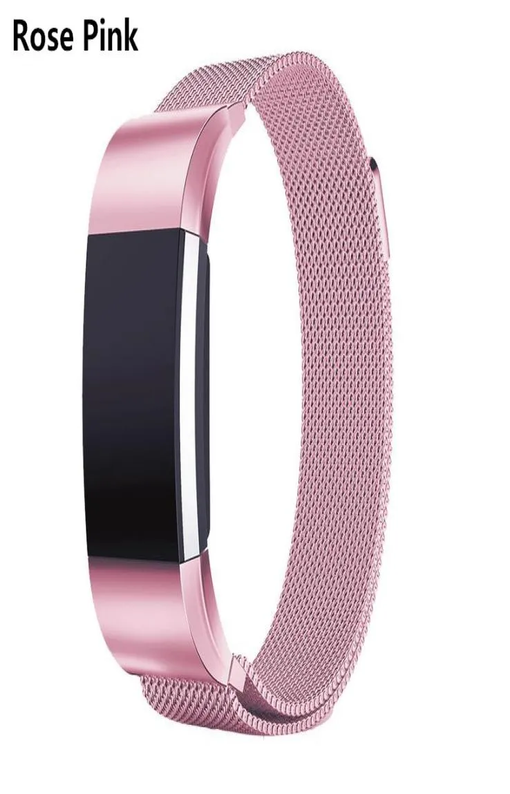 10color磁気ミラネーゼループメタルバンドフィットビット充電2炎fitbit alta hrリストバンドステンレススチールウォッチブレスレットメッシュS8090215