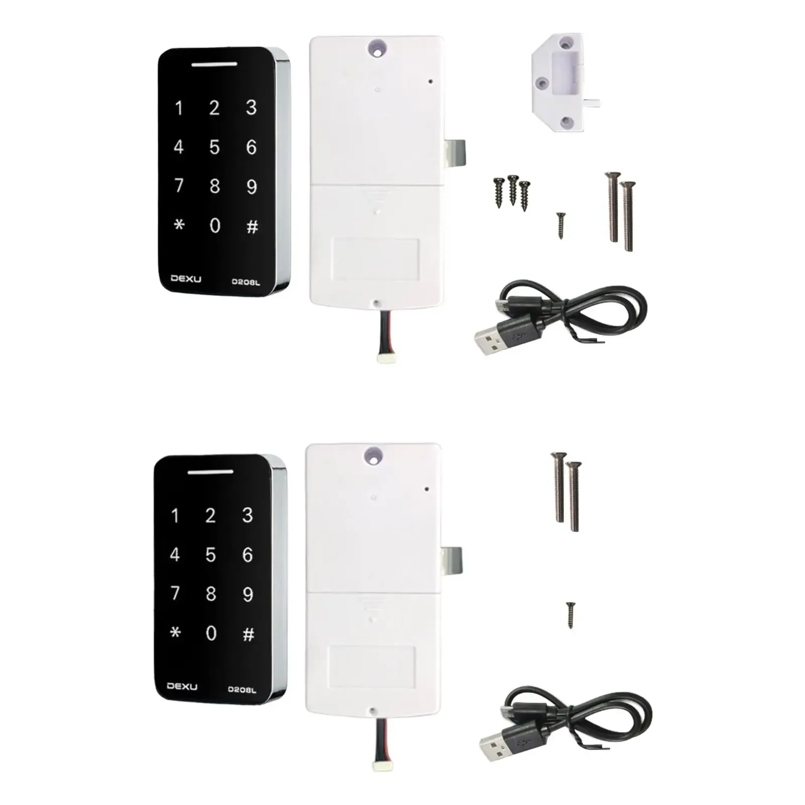 CONTROLLO Smart Digital Lock Lock Lock Entry Touch KeyPad Lock Locker Locker Kit di blocco del cabinet elettronico per mobili per porte scolastiche