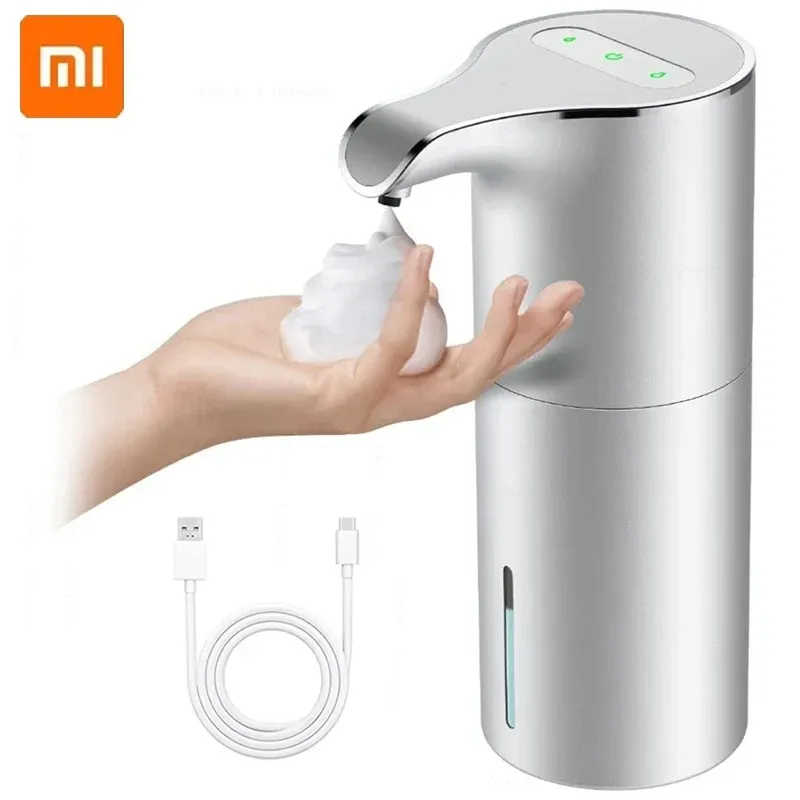 Voer Xiaomi Soap Dispenser Automatisch Touchless USB -oplaadbare elektrische schuimzeep Dispenser Verstelbare waterdichte 450 ml