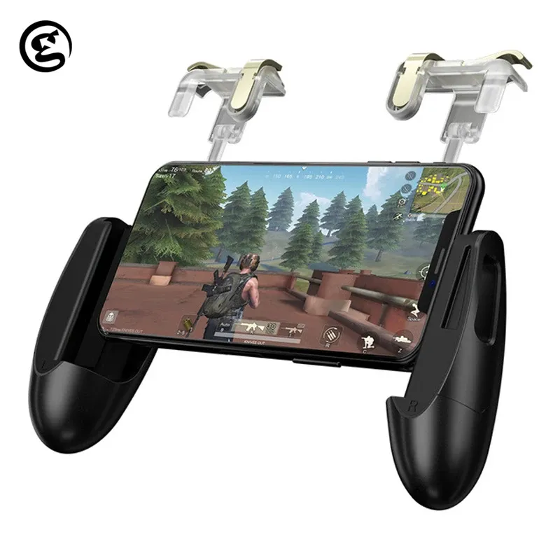 Gamepads gamesir f2 pubg mobil gamepad oyunu tetik düğmesi Apple iPhone ve android akıllı telefon joystick oyunu montaj braket tetik