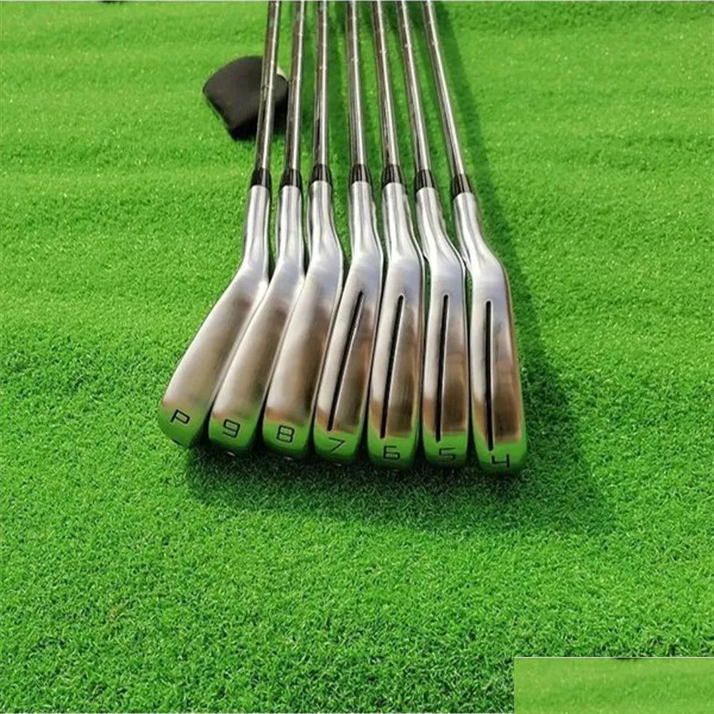 Kulüp başlıkları 7pcs varış p-770 golf kulüpleri ütüler set p770 dövme 4-9p rs çelikgraphit şaftları Dahil Hızlı 230620 Damla Teslimat OTNGV