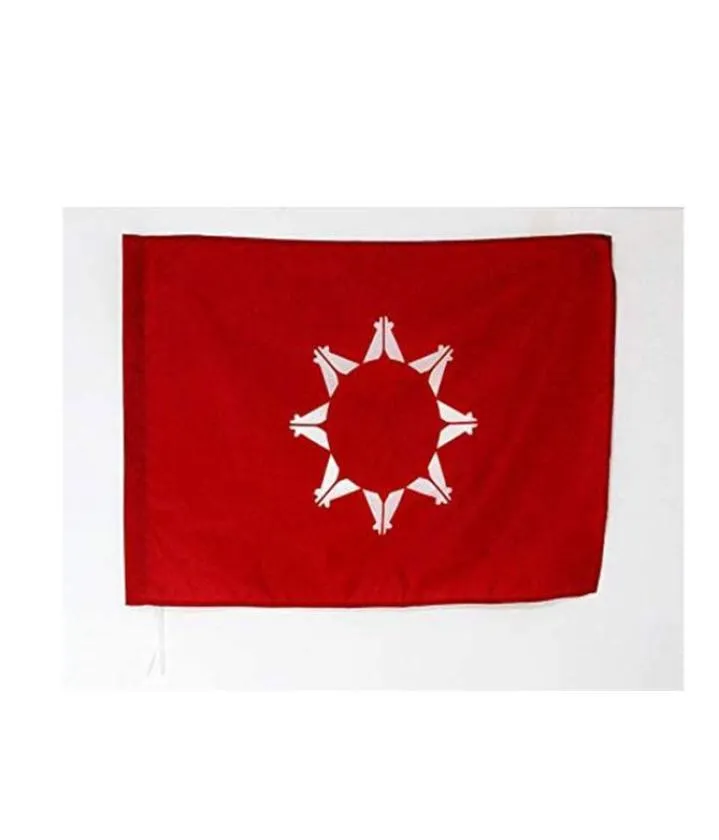 Oglala Sioux Tribe Flag 3039 x 5039 Oglala Lakota vlaggen 90 x 150 cm man Cave dubbelzijdig polyester met messing groffules LGBT9856751