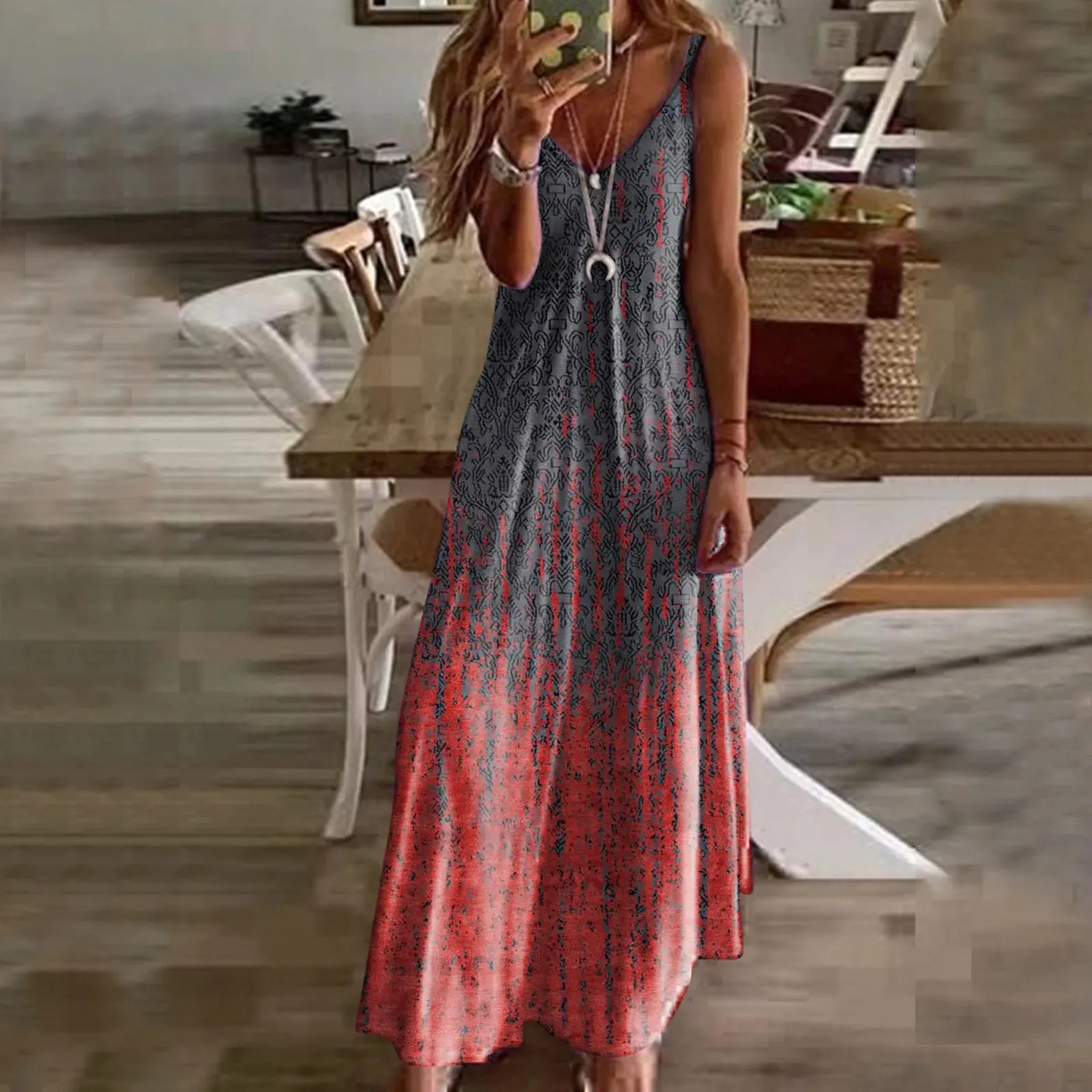 boho maxi dresses for women Tall Floral Print Dress Perfect for your next special occasion Polka Dot Boho Maxi Dress