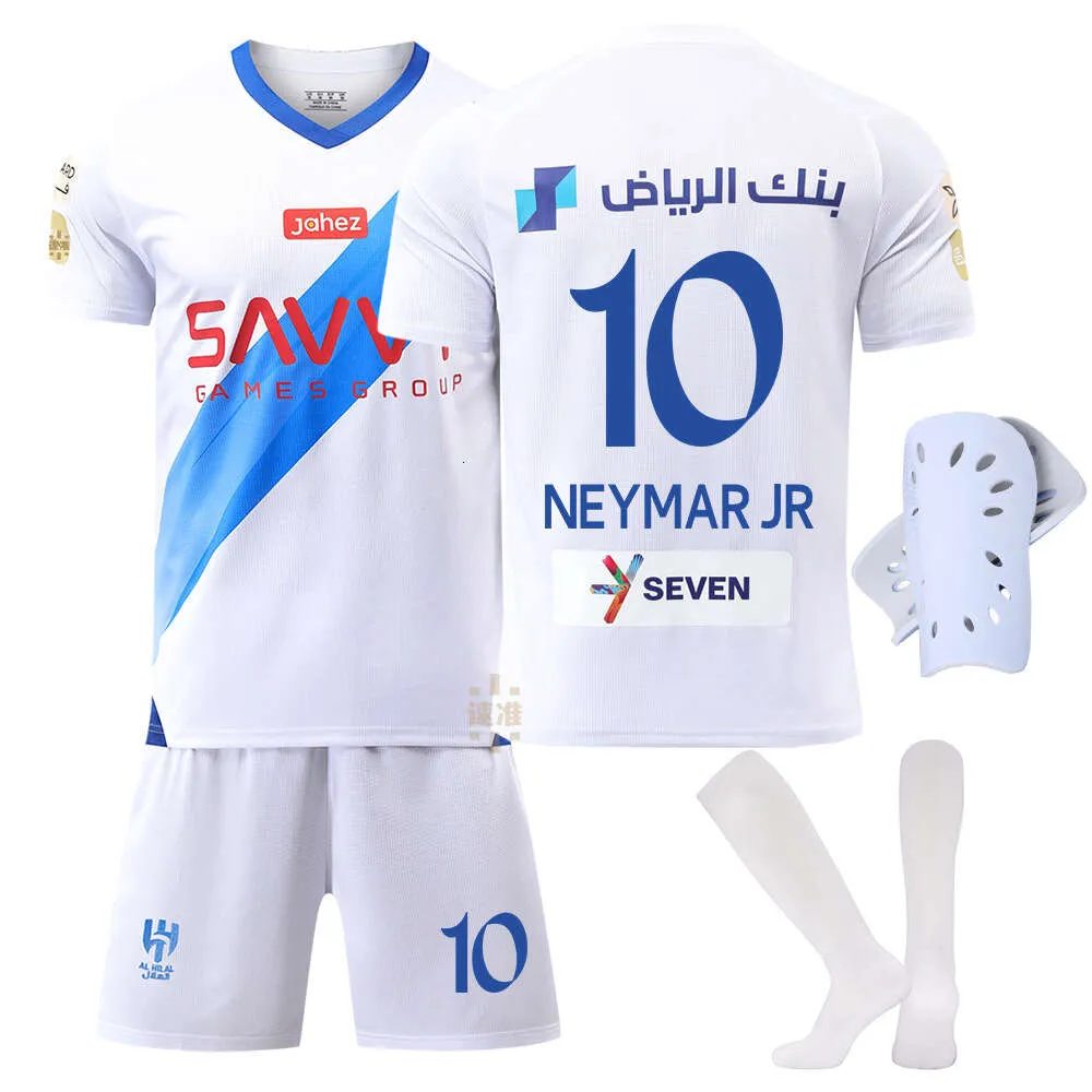 2324 Liga Saudyjska Riyadh Moon Jersey Away White 10 Neymar Set Adults Childrens