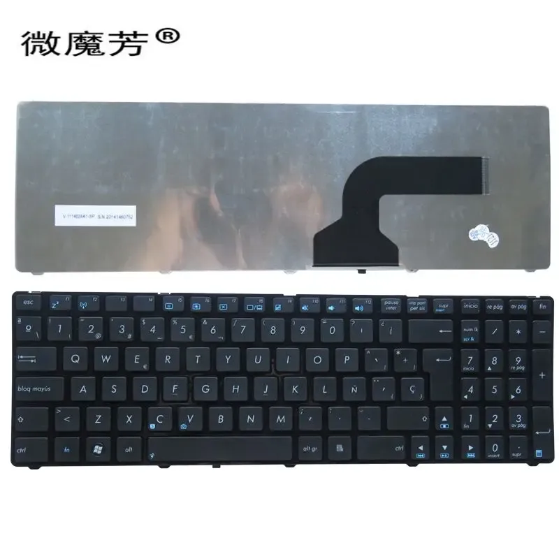 Tangentbord Ny SP för ASUS N50 N53SV K52 K52F K53SV A53 A52 U50 G51 N51 N52 N53 G73 Keyboard Spanish TecLado Laptop /Notebook Qwerty