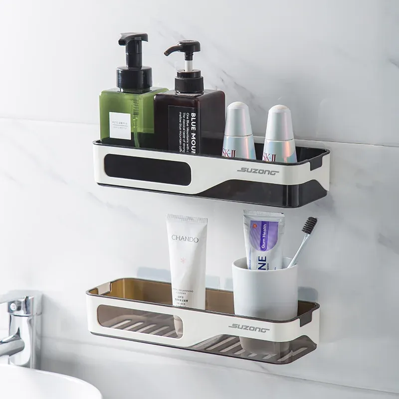 Rastrelliere a parete organizzatore da bagno montatolo scaffale estetico shampoo shampoo portamette cucina porta casa accessori per il bagno accessori per il bagno