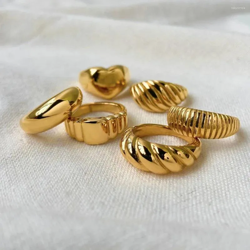 Cluster ringen modering 316L roestvrij staal anillo ringen mujer dames bague paar bijpassende sieraden geschenken niet vervagen