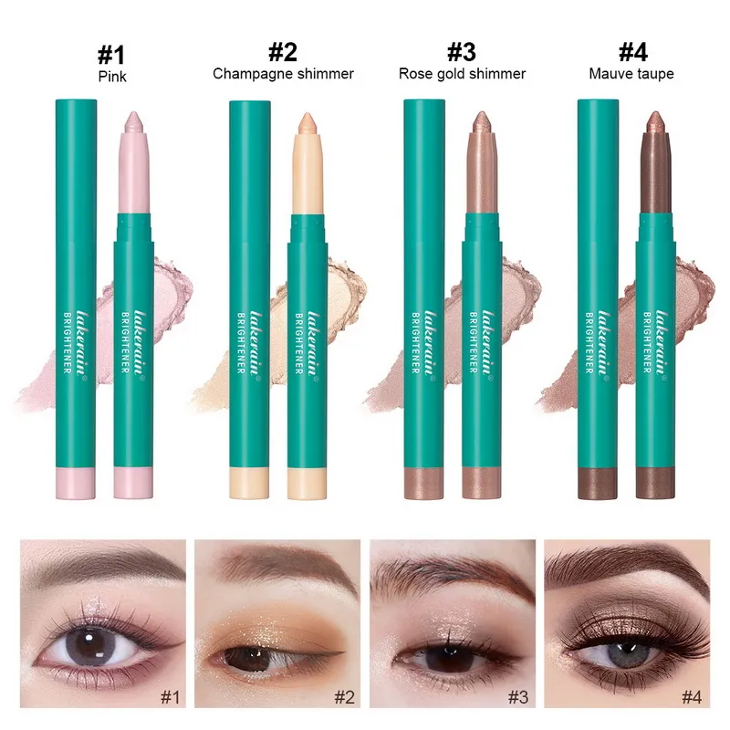 Lakerain markeerstift Make-up Shining Eye Brightener Hoogtepunt Stick ENGELINEE Waterdichte glans gemakkelijk te dragen langdurige make-up oogschaduwpen