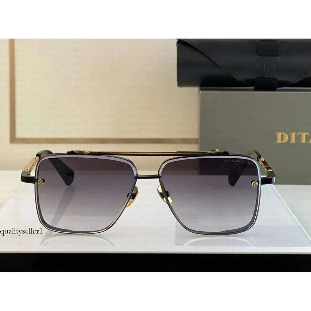 DITA Sunglasses Men Dita Mach Six Johnson High Caffice Designer Mens Sunglasses Fashion Retro Luxury Brand Blanes Math Metal Ribb Metal Ribb