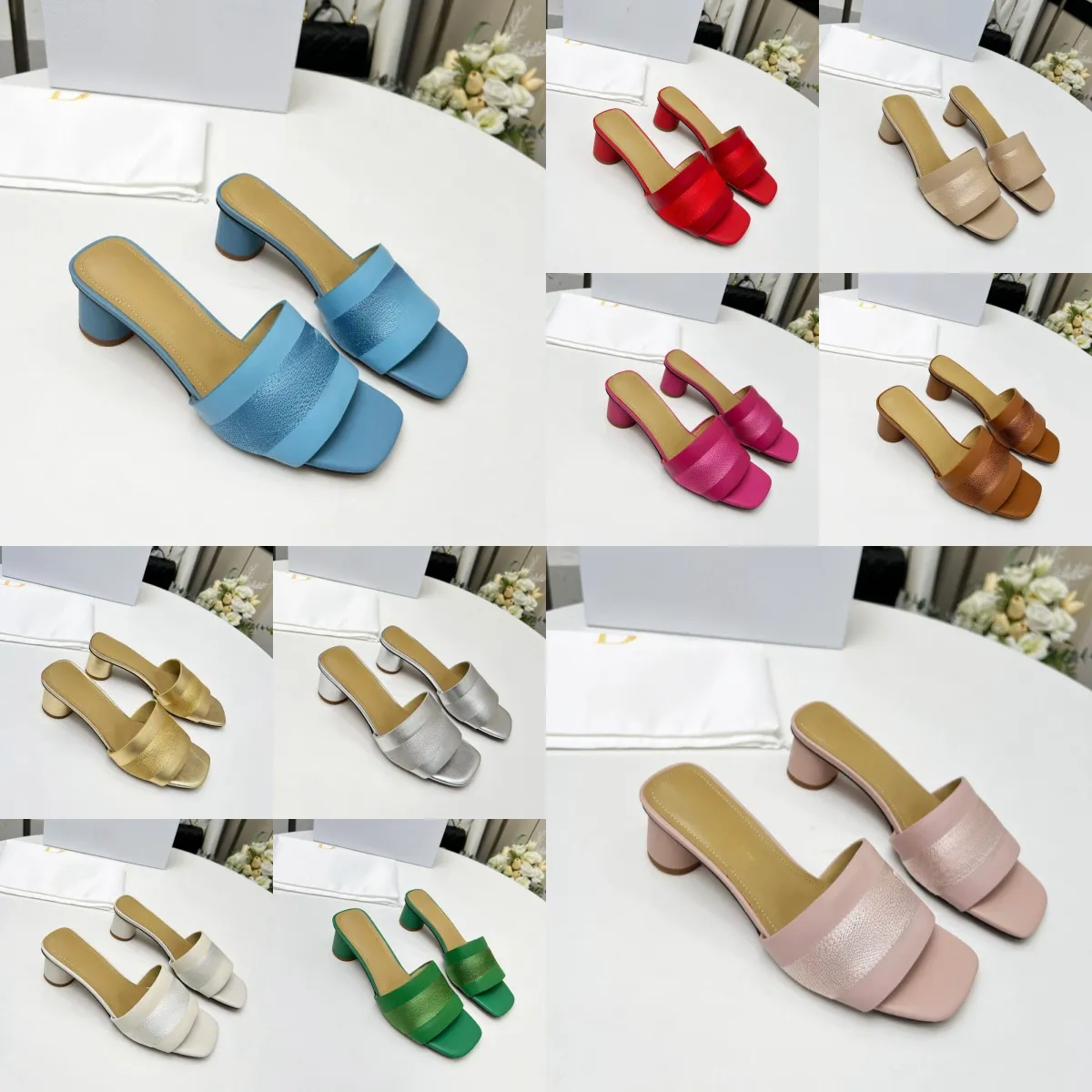 Sandales Designer Sandales Salle Pantoufles Chaussures Designer Femmes Sandales Sandale Sandale Flat Comfort Mules Bouteille avant rembourrée Slippers à la mode Taille 35-42