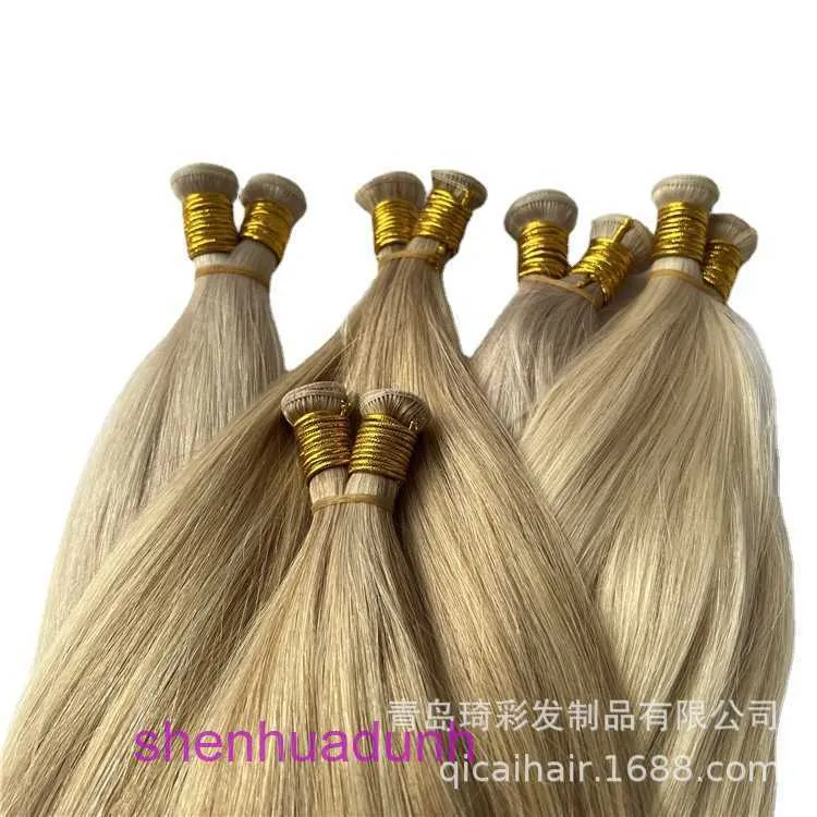 Qingdao wig real human hair genius weave imitation hand woven machine curtain