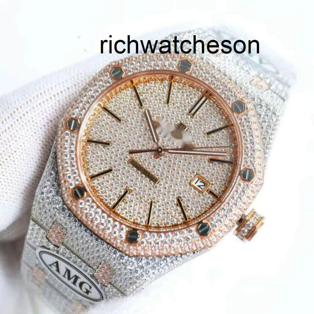 ap menwatch zegarek aps pełne damskie projektant luksusowy diament Diamondencrusted lod Watch Out Men Watch AP Menwatch Yktt Auto Mechanical Ruch Uhr Crown BU