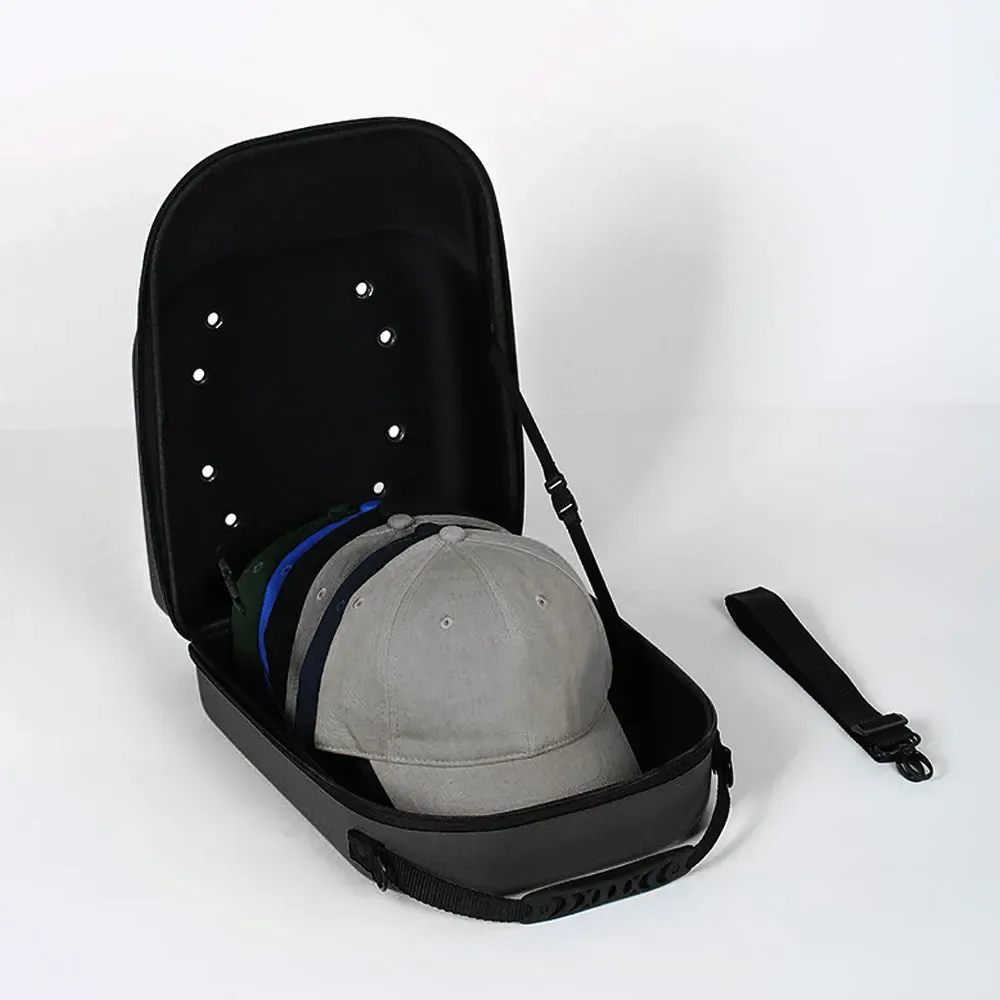 BINS UNISEX BASEBALL HAT TRAVER BASABALL CAP CASE SPORT HÖG KVALITET STRAKTER BOX DISPLAY EVA Bär påsar Solid färg