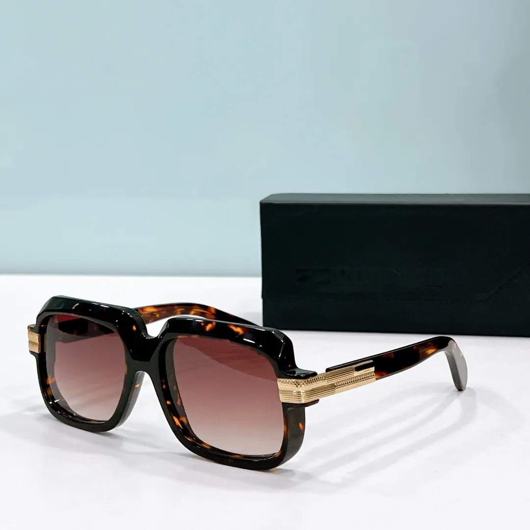 Vintage Squared Sunglasses Havana Gold/Brown Shaded Men Summer Shades Sunnies Lunettes de Soleil UV400 Eyewear