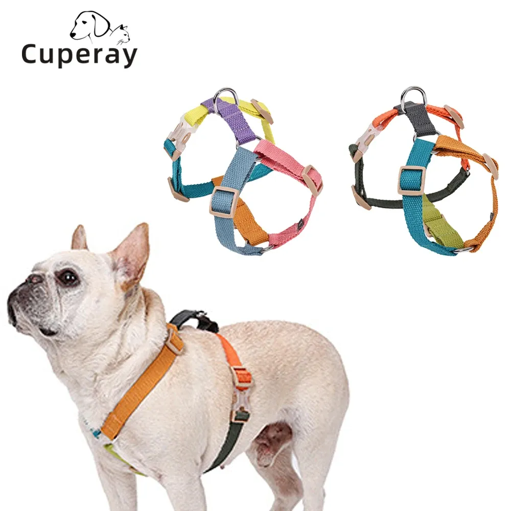 Harnesses Hshaped Dog Harness, 조정 가능한 폭발 방지 개 펀칭 개 하네스 훈련 및 달리기를위한 작은 개 및 대형 개 하네스