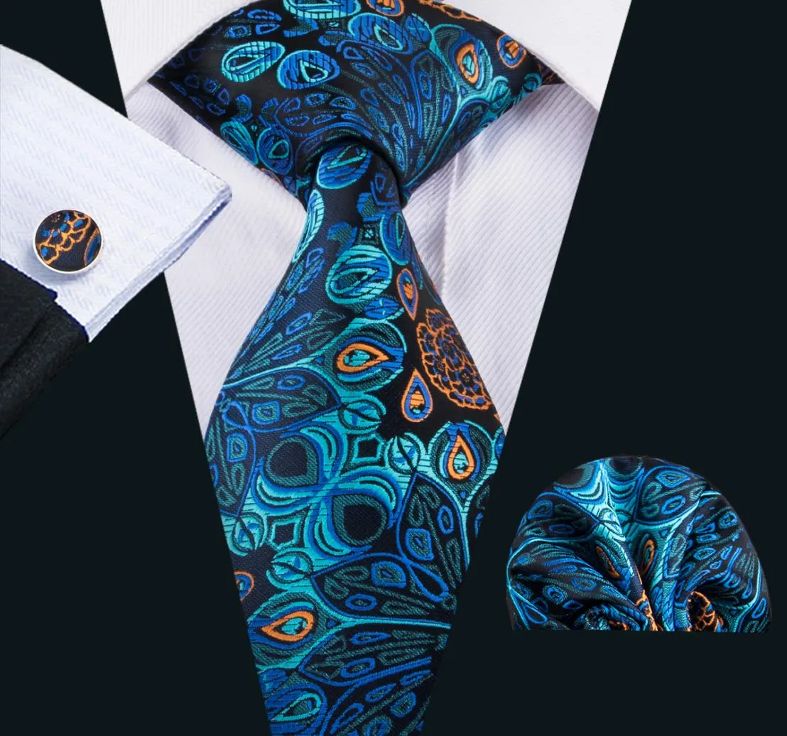 Szybki zestaw krawat jedwabnych szkolnych krawatów krawat chusteczka cuddlinks zestaw dla mężczyzn zestaw upominkowy na ślub BusinessN15937265646