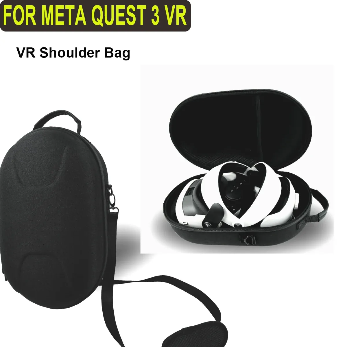 Étui à verres pour méta quête 3 sac VR Casque de casque Protector Sac étalage étanche pour accessoire Meta Qust 3 VR