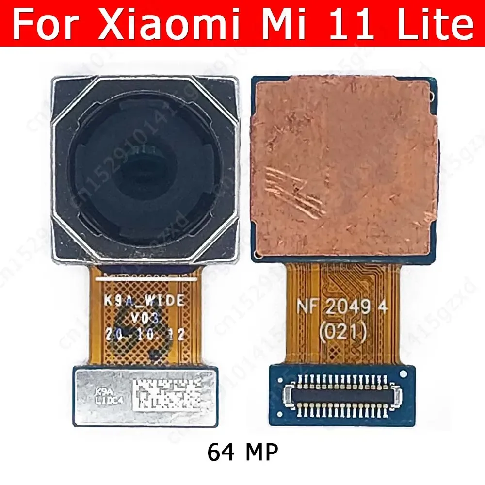 Módulos Câmera traseira traseira original para Xiaomi Mi 11 Lite Mi11 Visualização traseira principal Módulo de câmera Big Módulo de reposição flexível peças de reposição