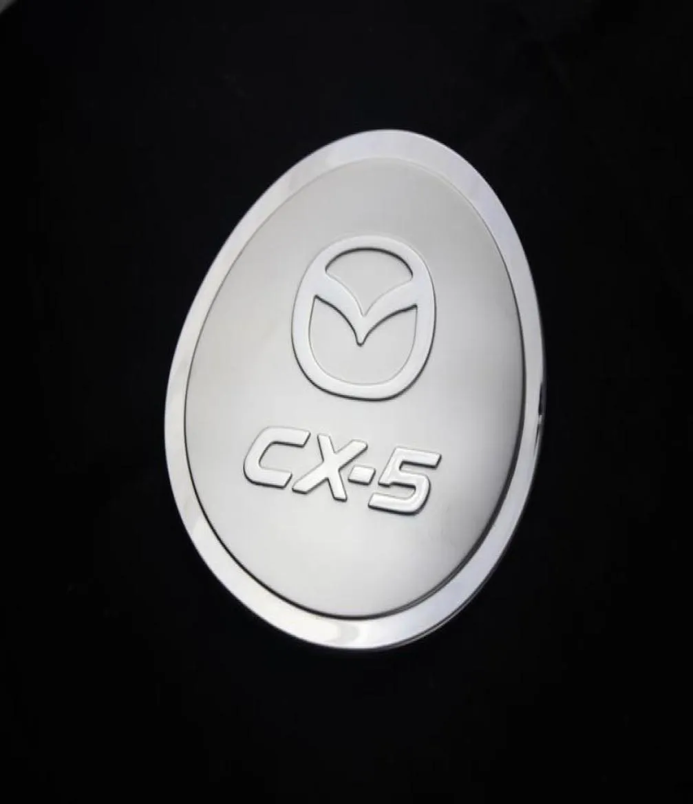 Mazda CX5 CX 5 CX5 Tank Cover Stainless Steel Oil Fuel Cap Gas Tank Cover Trim for 2013 2014 Mazda CX5 Car Accessories7672218