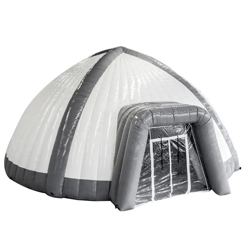 10m (33ft) with blower Customized Giant Event Inflatable travel tent mountain camping exhibition igloo dome marquee tent moving house Fireproof