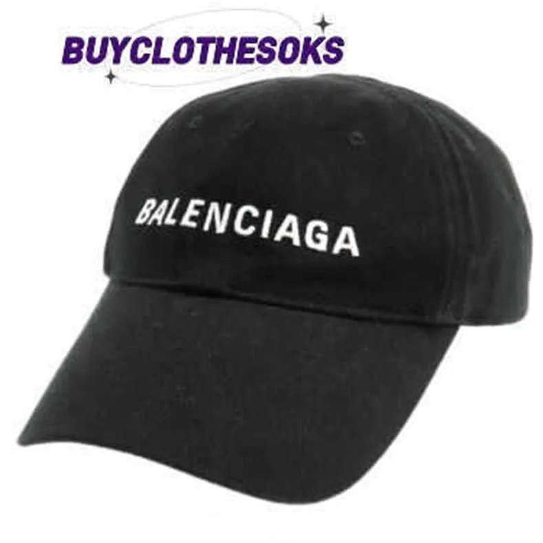 Luxe hoeden modeontwerper caps dames mannen geborduurd honkbal cap blnciaga logo hoed maat 58cm 529192 310b2 heren en dames hoed wl