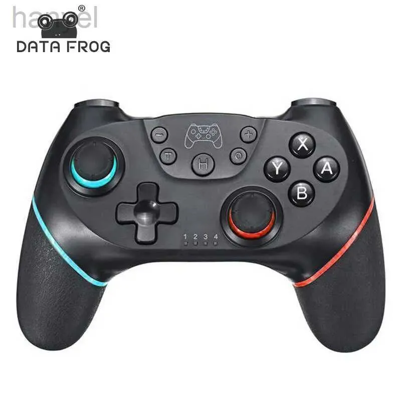 Game Controllers Joysticks Data Frog draadloze controller compatibele schakelaar verstelbare turbo met 6-as trilling gamepad voor pc/ns lite console D240424