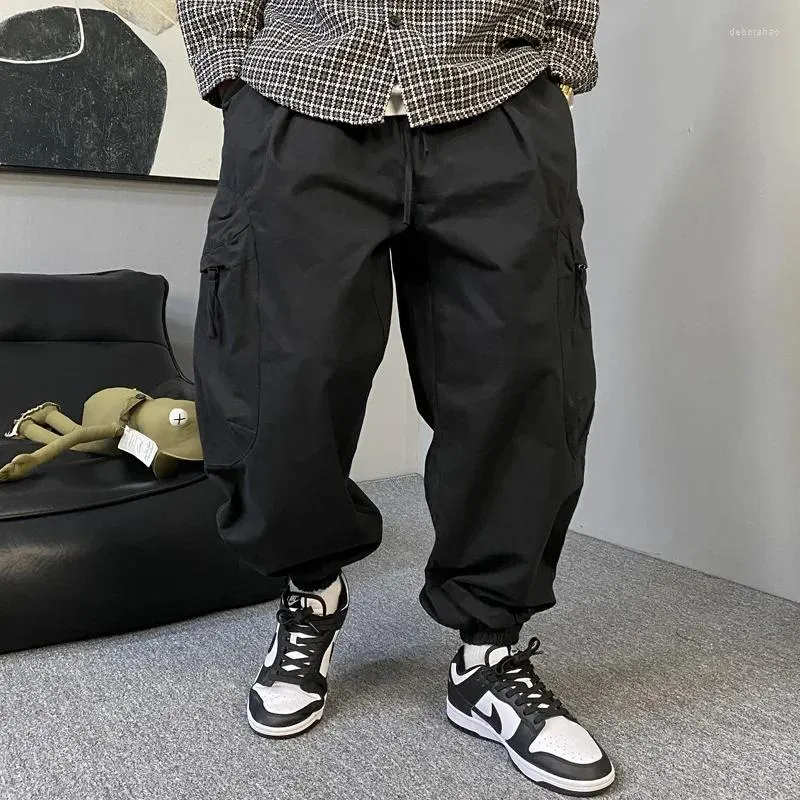 Men's Pants American Streetwear Baggy For Men Clothing Army Green Tactical Cargo Harajuku Casual Joggers Trendy Harem Trousers