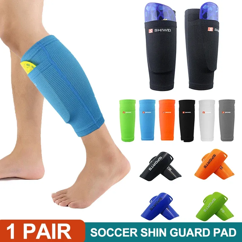 Safety Soccer Shin Guard Pad Sports Kne Pads Calf Sleeve Sock Leg Support Antisprain Football Compression Shin Pads For Adult Kids