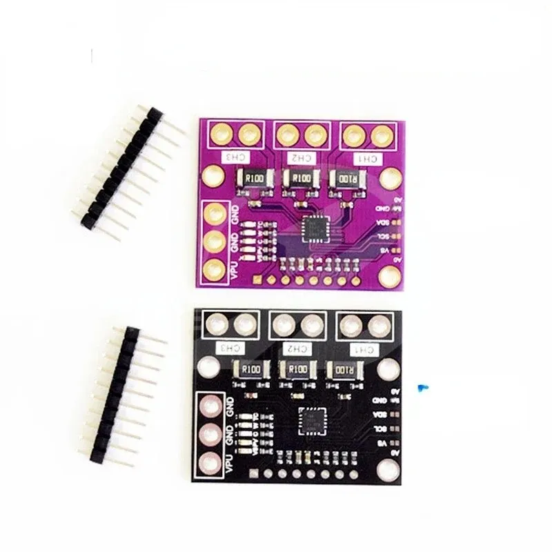 1PCS INA3221 TRIPLE-KANKANEL SHUNT STRUID VOEDINGSVOERDOPPANNINGSPANNINGS MONITOR SENSOR BOard Module Vervang Ina219 door Pinnen I2C SMBU's