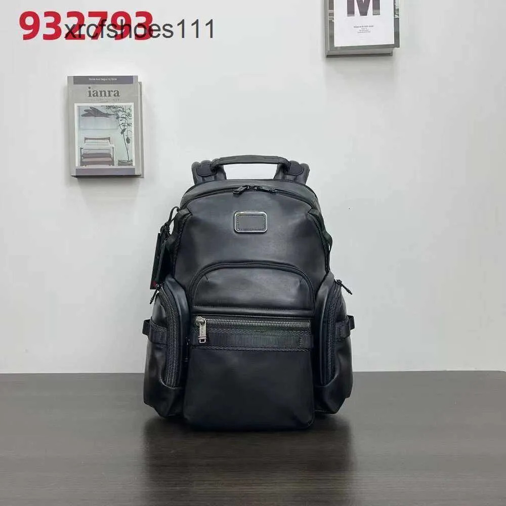 Tillbaka 2024 Men Tummii Alpha Tummii Quality Mens Bags Travel Business Pack Designer Läder ryggsäck Dator High Mens Bag 932793d Pendlare H6YY