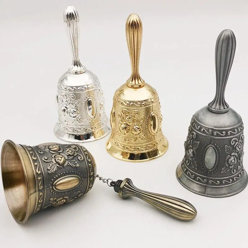 Party Supplies Retro Hand Call Bell Multi-Purpose Bells For Craft Wedding Decoration Alarm Church Classroom Bar El Christmas Decor