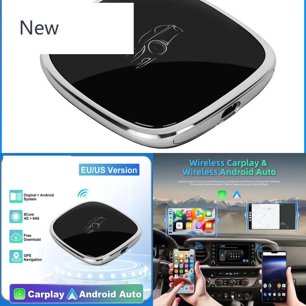 New CarPlay AI Box 13ワイヤレスAndroid Auto 4GB+64GB CarPlayの元のシステムアップグレード