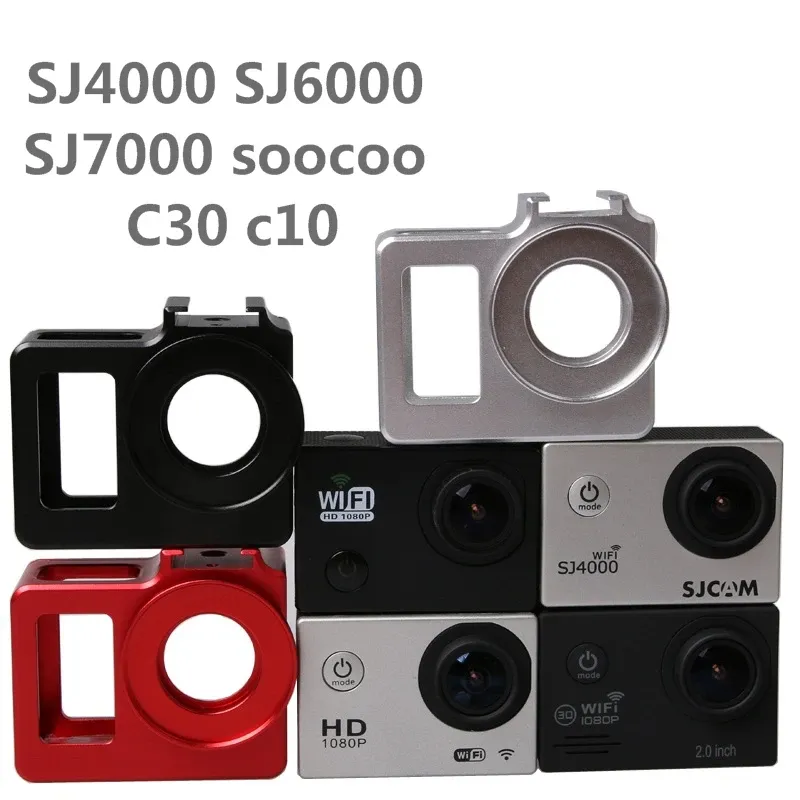 Cameras C30 Alloy cage Protective Housing Case Cover bag Metal frame+UV filter for SJCAM SJ4000 SJ5000 H9 H9R Sj9000 SOOCOO C3 Clownfish