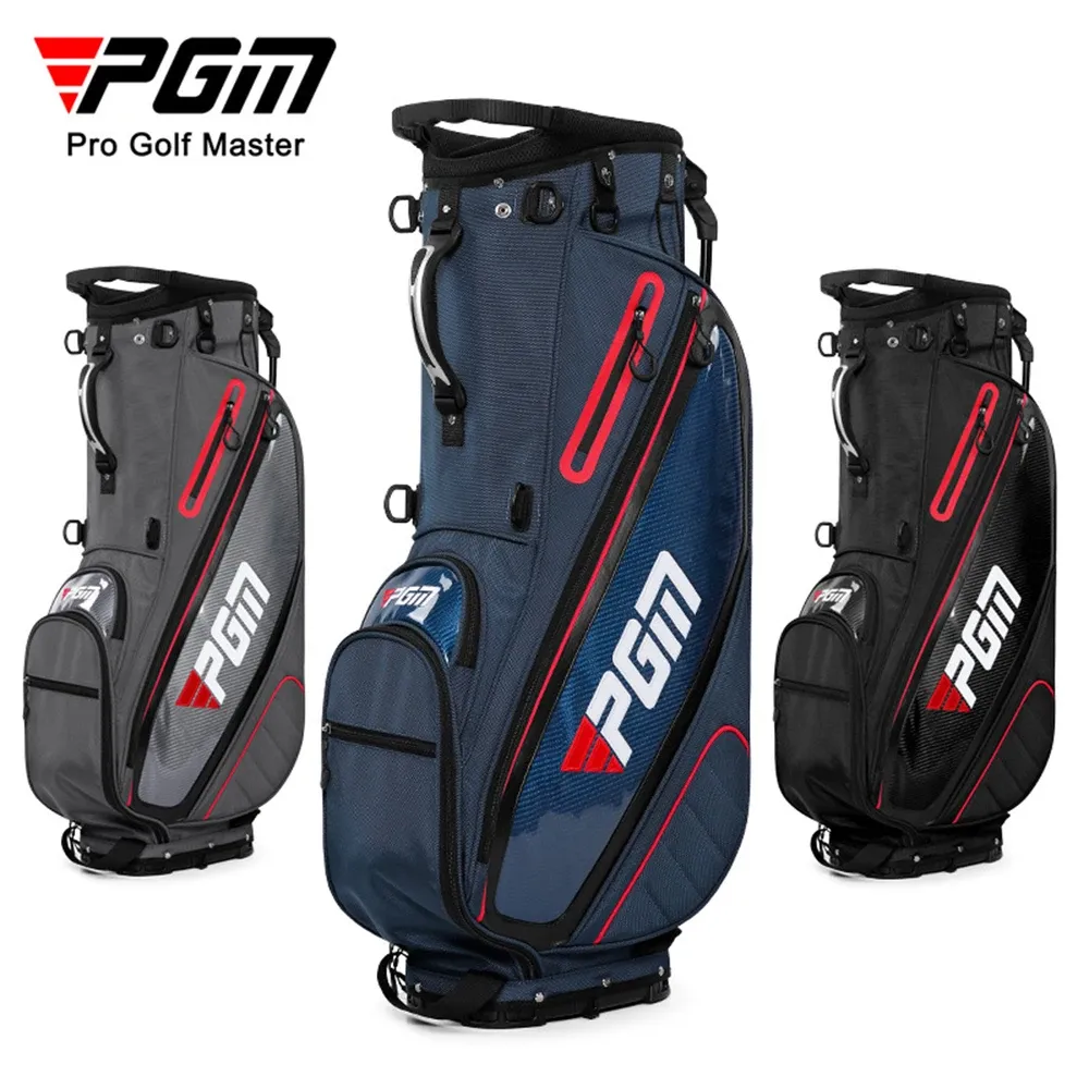 Bags PGM Men's Golf Standard Bag Ultralight PVC Wearsistant Saco à prova d'água Acessórios de treinamento de grande capacidade Hold 14pcs Clubes