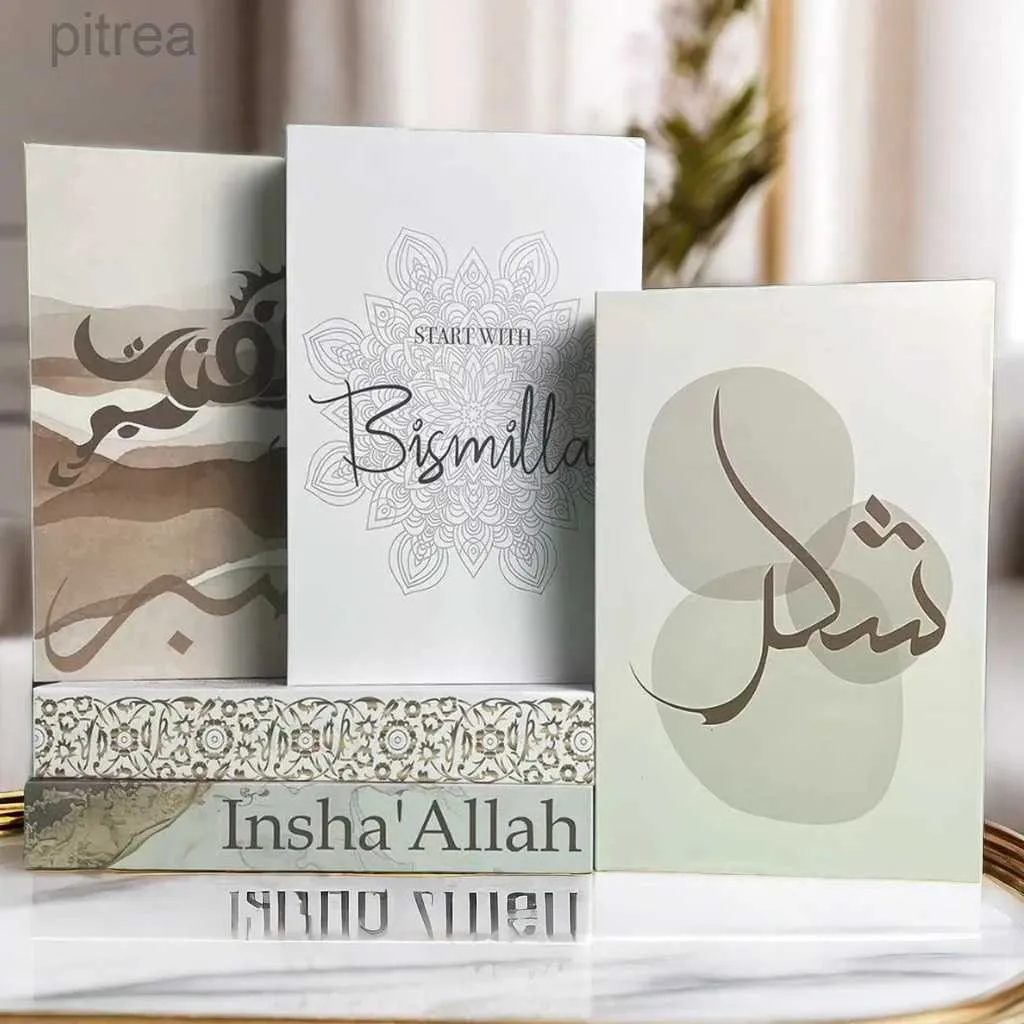 Objets décoratifs Figurines Faux livres pour décoration Mosquée musulmane islamique Kaaba Bismillah MEKKA BOX DÉCORATIVE BOX BOX BABE BABE BABEALD Decor D240424