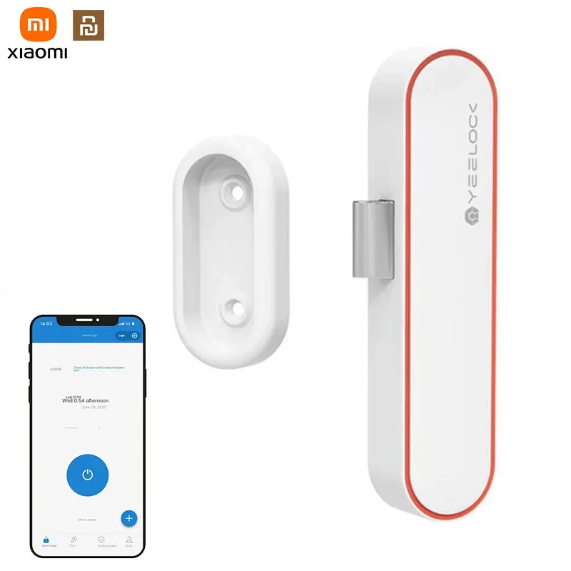 Control Xiaomi Youpin YEELOCK Smart Drawer Cabinet Lock Keyless Bluetooth Compatible APP Unlock AntiTheft Child Security Drawer Switch