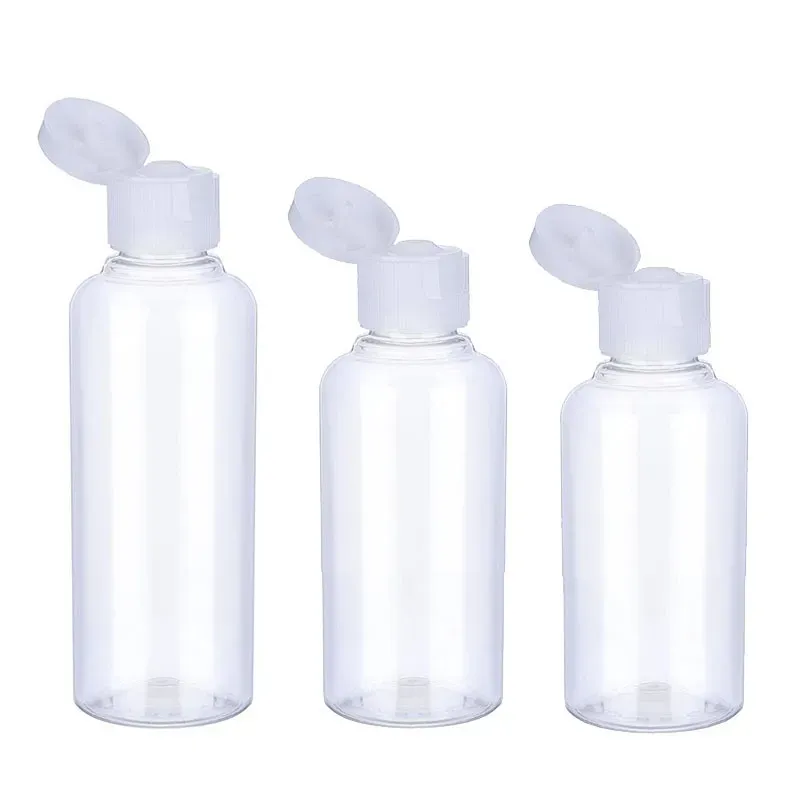 Bottiglie 3/5/10 pezzi bottiglia da viaggio 5 ml/10 ml/30ml/50ml/60ml/100ml/120ml bottiglie di plastica vuoto bottiglie di lancio per lozione liquida