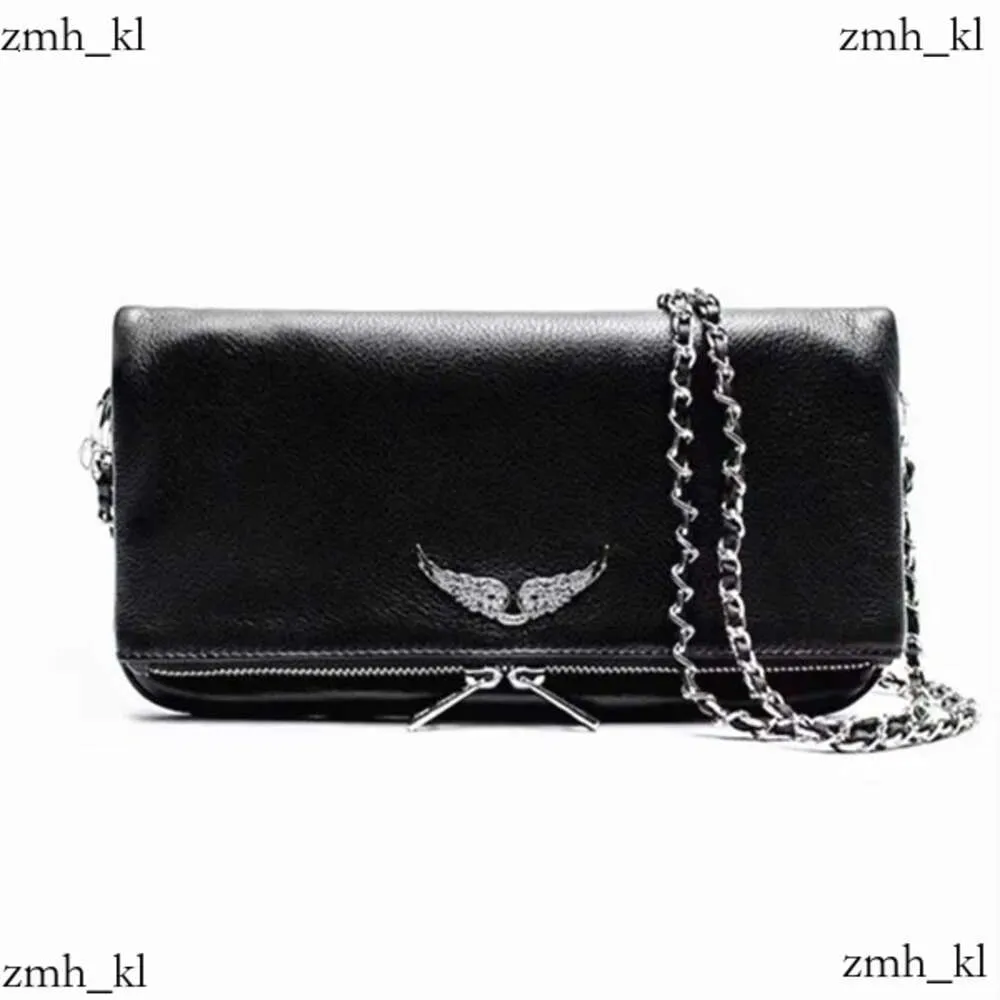 Zadig Voltaire Black Bag Tote Sudbag Dembag Designer Mans Manuine Leather Mini Pochette Rock Swing Ваши крылья роскошные цепные сцепления бродяга с кроссовым кузовом 579