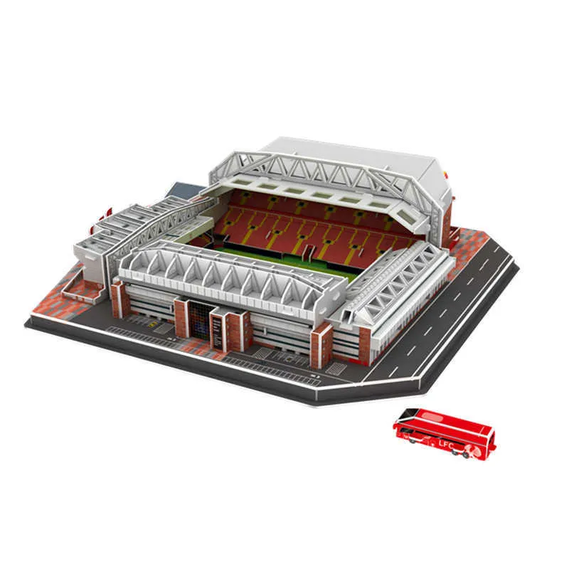Paper DIY Anfield Football Stadium 3D Puzzle Model... From ...