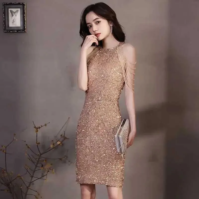 gold tight fitting dress Strapless Long Gold Prom Dress with Lace-Up Corset Gold / 2