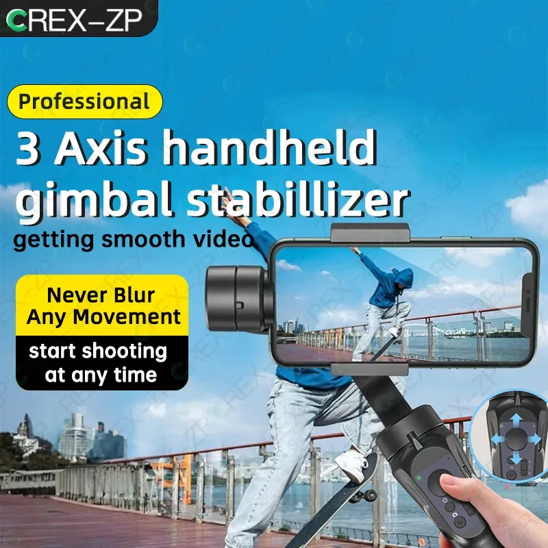 Gimbals F6 Handheld 3Axis Gimbal Phone Holder Anti Shake Stabilizator nagrywania wideo dla smartfonu telefonu komórkowego Xiaomi iPhone
